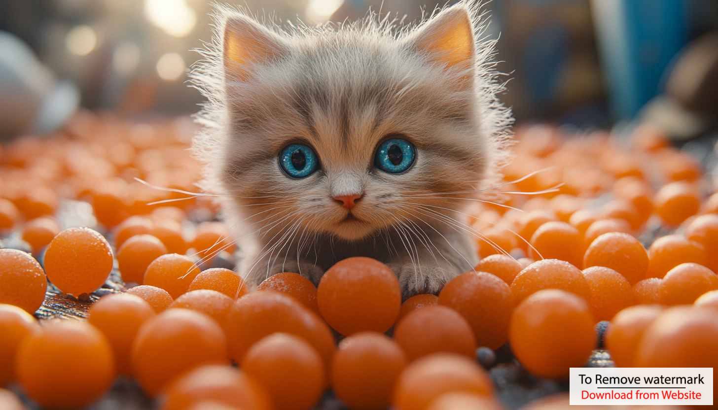 Cute Kitten Wallpaper: Adorable Cat with Blue Eyes Background Cute Kitten Wallpaper: Adorable Cat with Blue Eyes Background