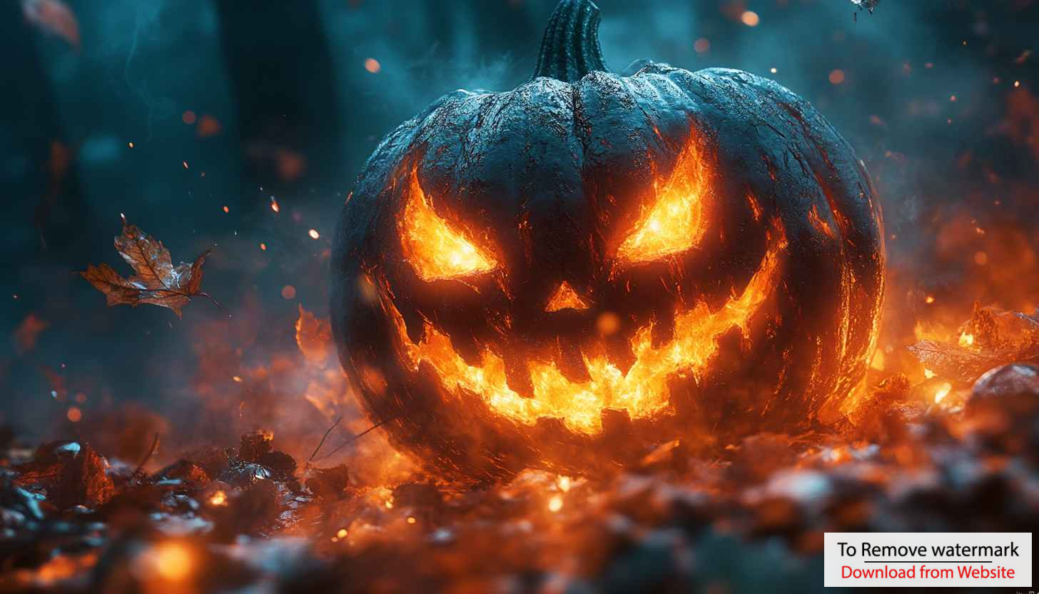 Halloween Pumpkin Wallpaper - Scary Jack O'Lantern 4K Background Halloween Pumpkin Wallpaper - Scary Jack O'Lantern 4K Background