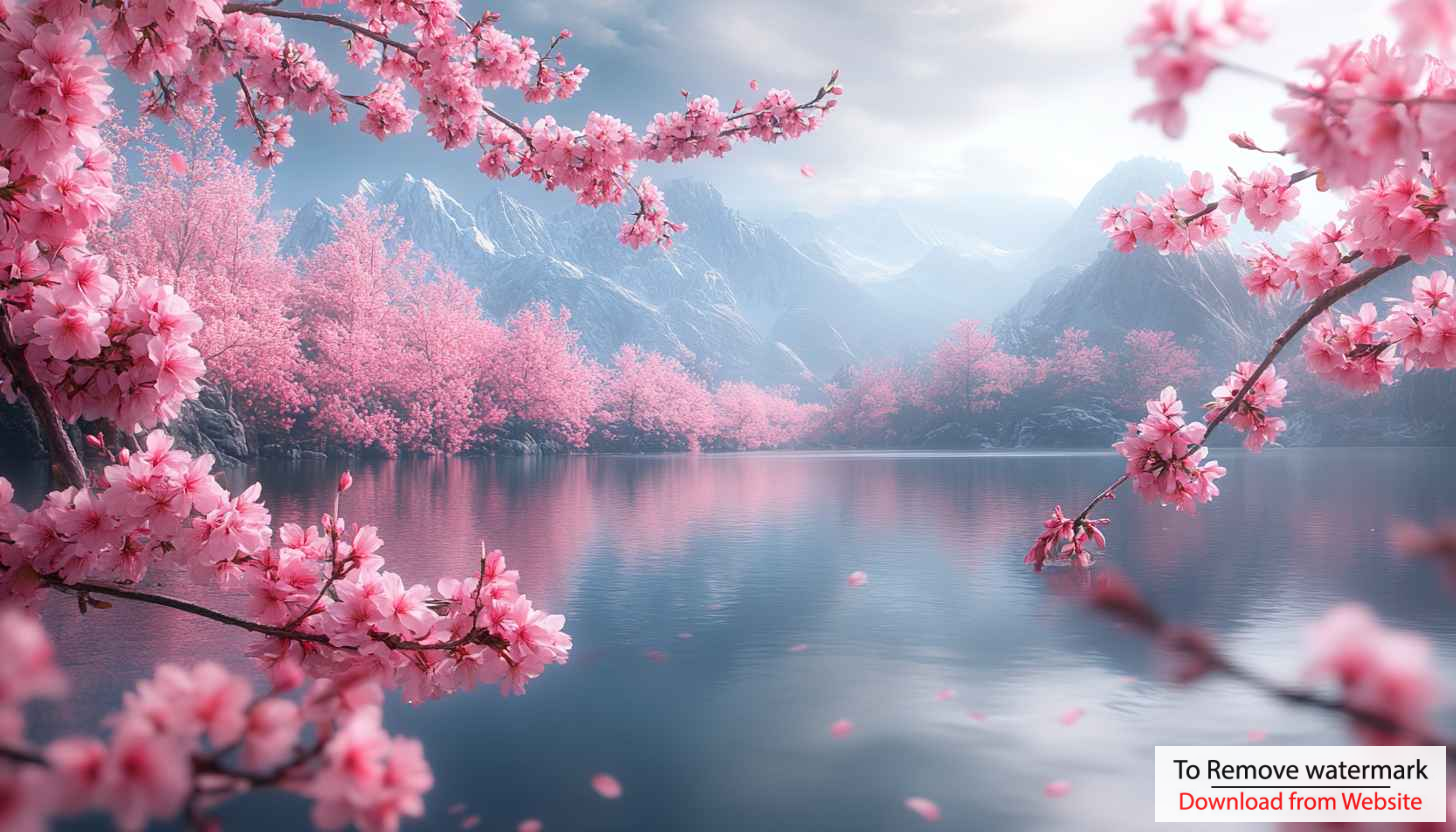 Pink Blossom Wallpaper, Cherry Blossom Wallpaper, Spring Wallpaper, Lake Wallpaper Pink Blossom Wallpaper, Cherry Blossom Wallpaper, Spring Wallpaper, Lake Wallpaper