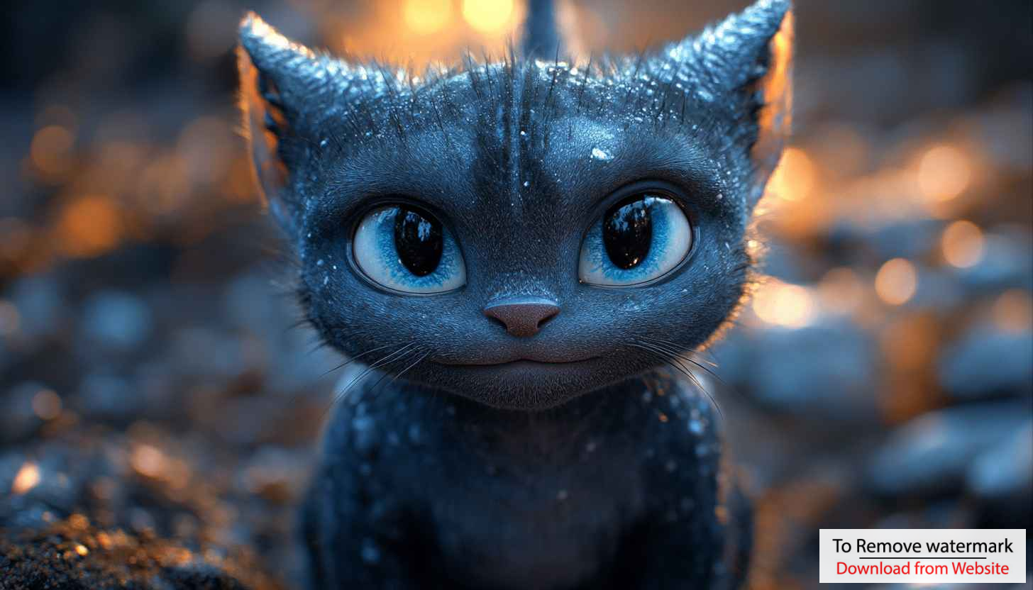 Blue Eyes Cat Wallpaper, Cute Kitten Background for Desktop, Laptop Blue Eyes Cat Wallpaper, Cute Kitten Background for Desktop, Laptop