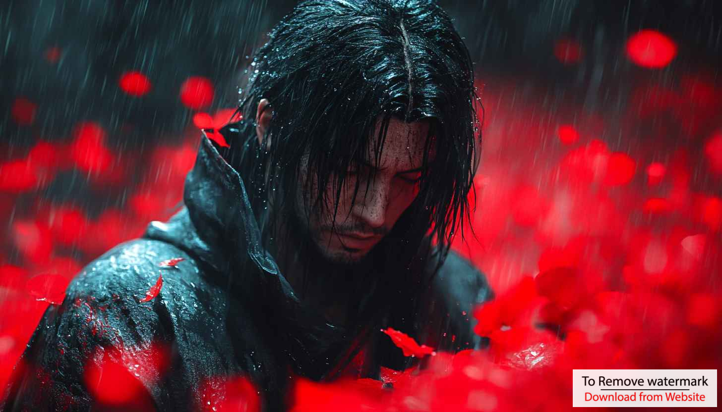 Sad Anime Boy Rain Wallpaper, Aesthetic Dark Fantasy Background Sad Anime Boy Rain Wallpaper, Aesthetic Dark Fantasy Background