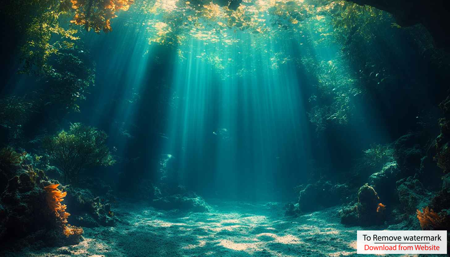 Underwater 4K Wallpaper: Ocean Depth, Sunlight, Marine Life Underwater 4K Wallpaper: Ocean Depth, Sunlight, Marine Life