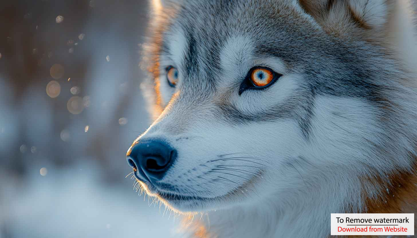 Arctic Wolf Wallpaper: Canine Beauty in 4K for Desktop