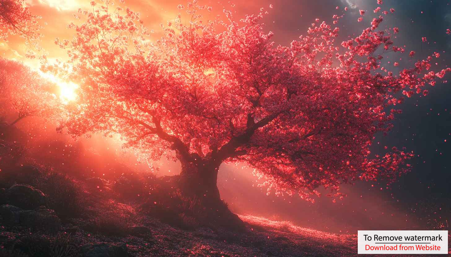 Blossom Tree Wallpaper: Red Cherry Blossoms 4K, Desktop, Laptop Blossom Tree Wallpaper: Red Cherry Blossoms 4K, Desktop, Laptop