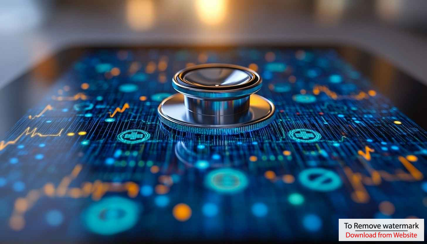 Digital Health Wallpaper: Futuristic Medical Technology Background, 4K Wallpaper