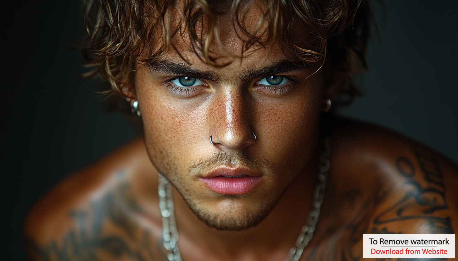 Man Portrait Wallpaper, Tattoo Model 4K Wallpaper, Attractive Boy Wallpaper