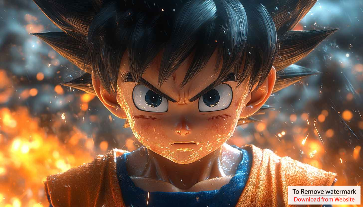 Intense Goku Anime Wallpaper - Dragon Ball Z Art Intense Goku Anime Wallpaper - Dragon Ball Z Art