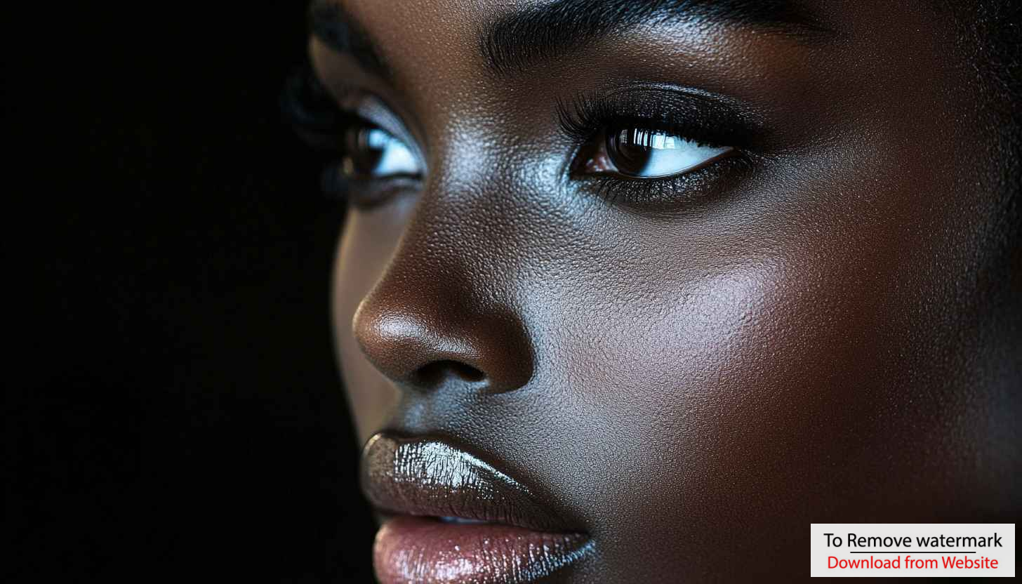 Dark Skin Beauty Wallpaper | African American Woman Portrait Dark Skin Beauty Wallpaper | African American Woman Portrait