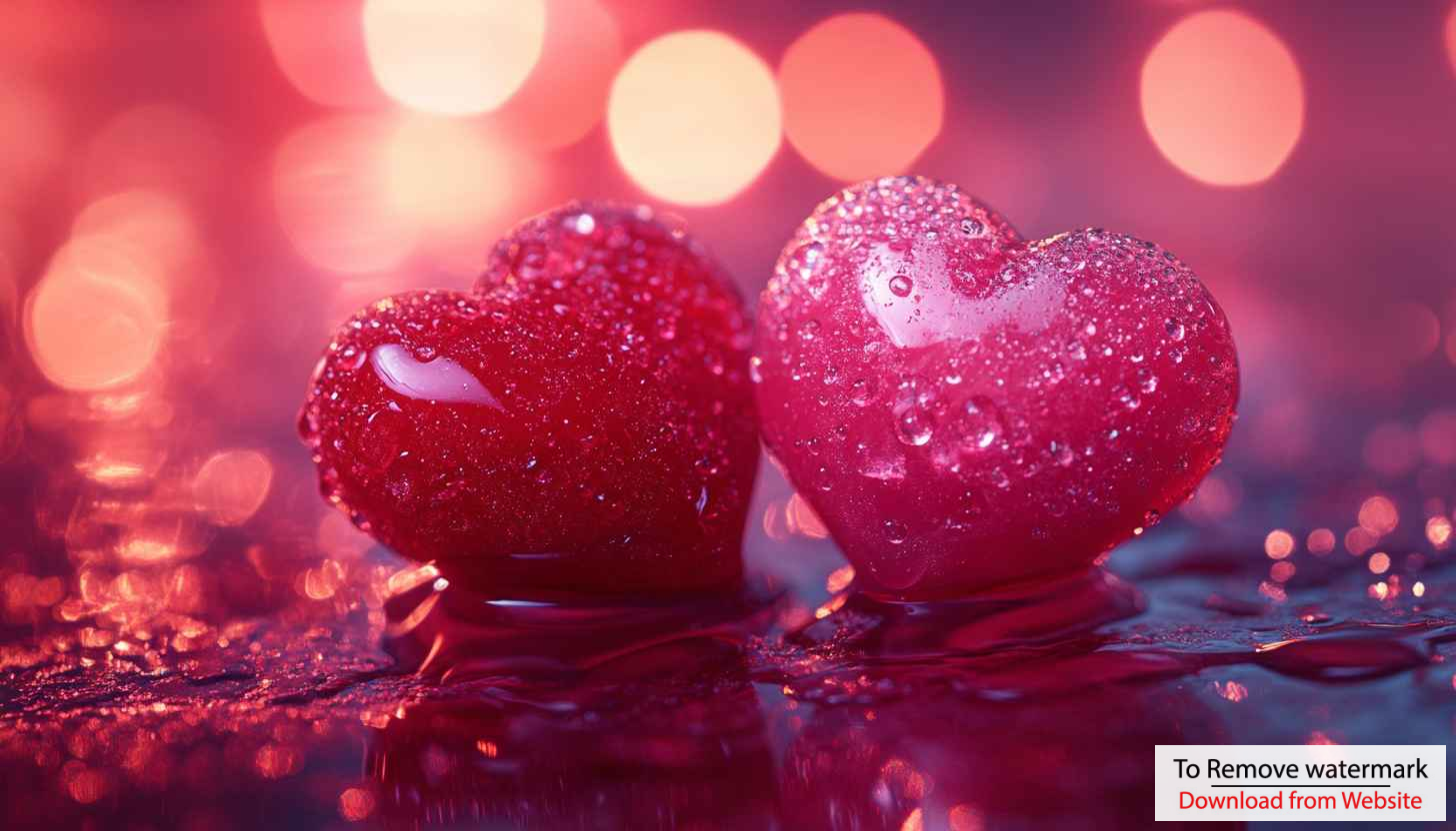 Valentines Day Heart Wallpaper 4K, Love Background, Desktop