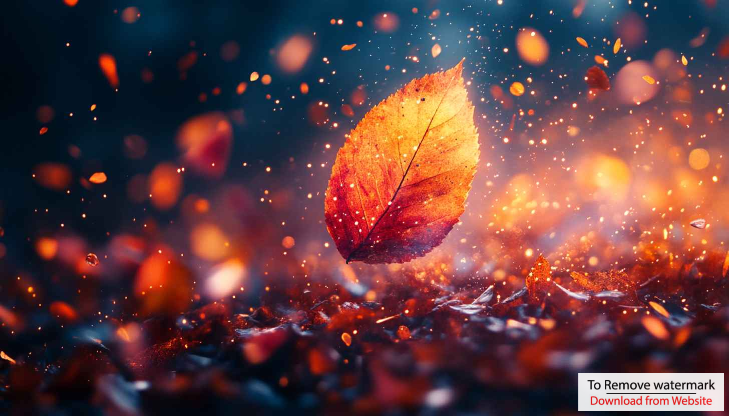Autumn Leaf Wallpaper: Aesthetic Fall Season 4K Desktop Backgrounds