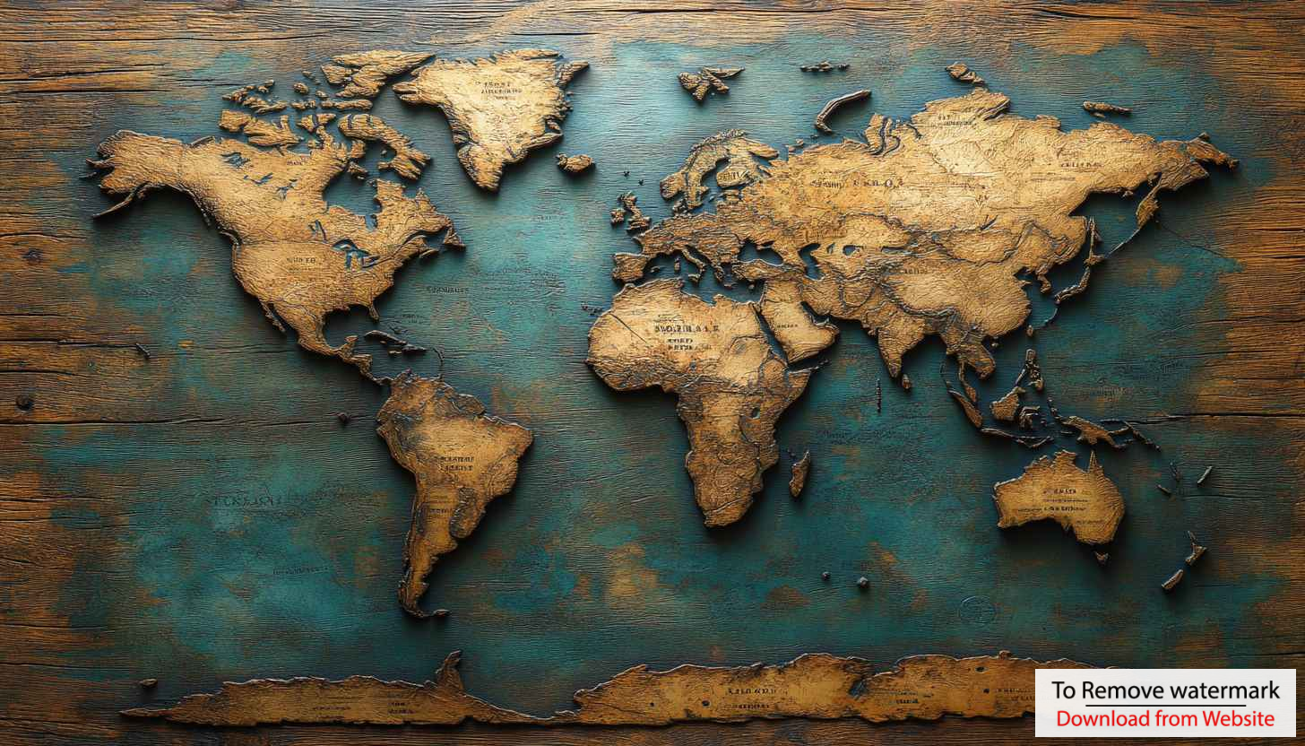 World Map Wallpaper: Artistic Wooden Texture Globe for Desktop World Map Wallpaper: Artistic Wooden Texture Globe for Desktop