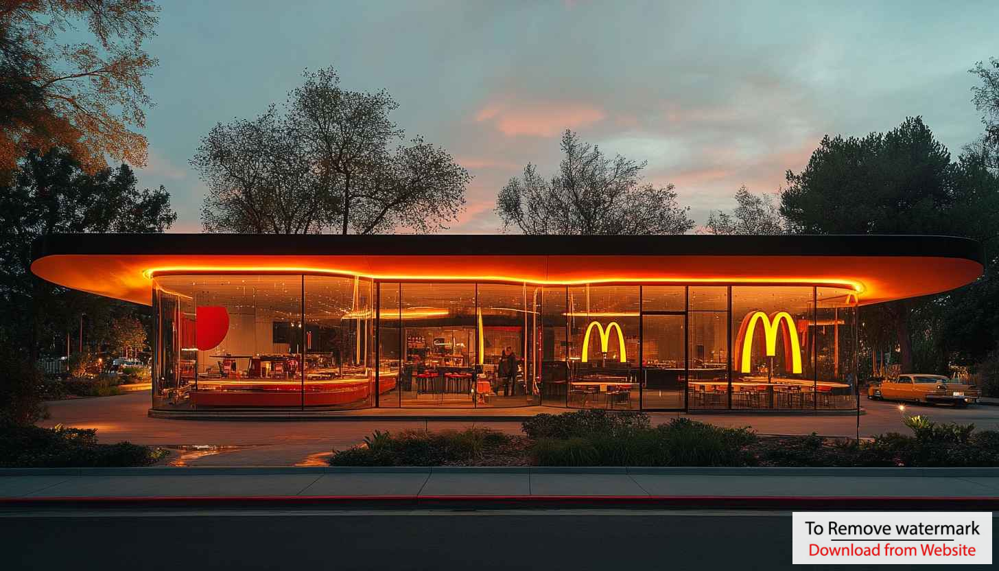 McDonalds Restaurant Wallpaper Aesthetic, Retro Style Wallpaper for Desktop McDonalds Restaurant Wallpaper Aesthetic, Retro Style Wallpaper for Desktop