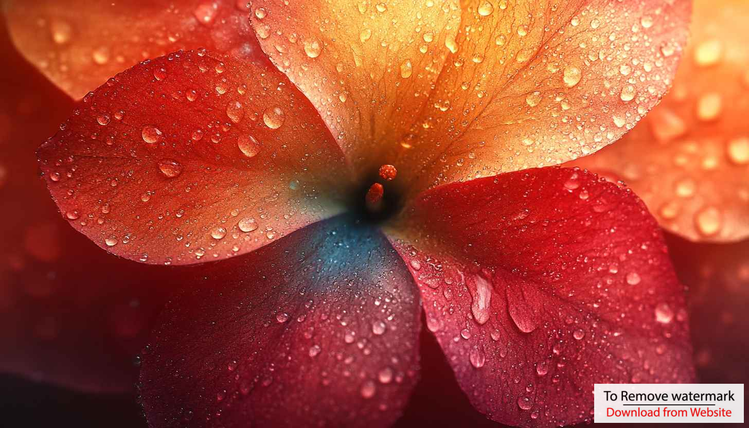 Vibrant Flower Wallpaper, Red and Yellow Floral Backdrop for Desktop Vibrant Flower Wallpaper, Red and Yellow Floral Backdrop for Desktop