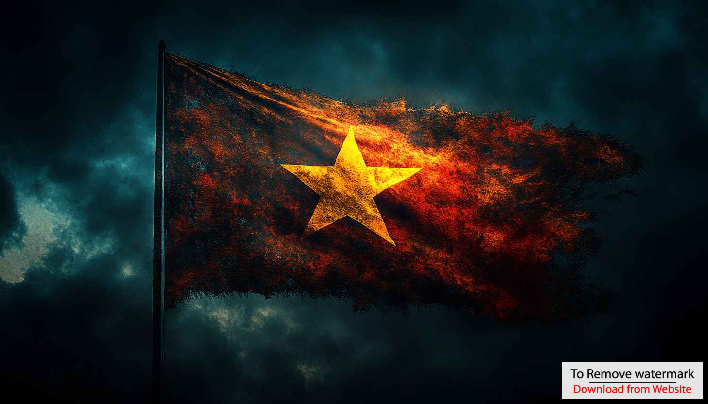 Vietnam Flag Wallpaper 4k, Desktop Background, Nation Pride Art