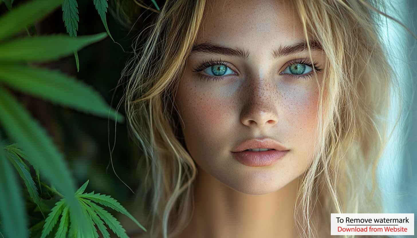 Blonde Model Wallpaper, Freckles, Green Eyes, Portrait, Aesthetic Wallpaper