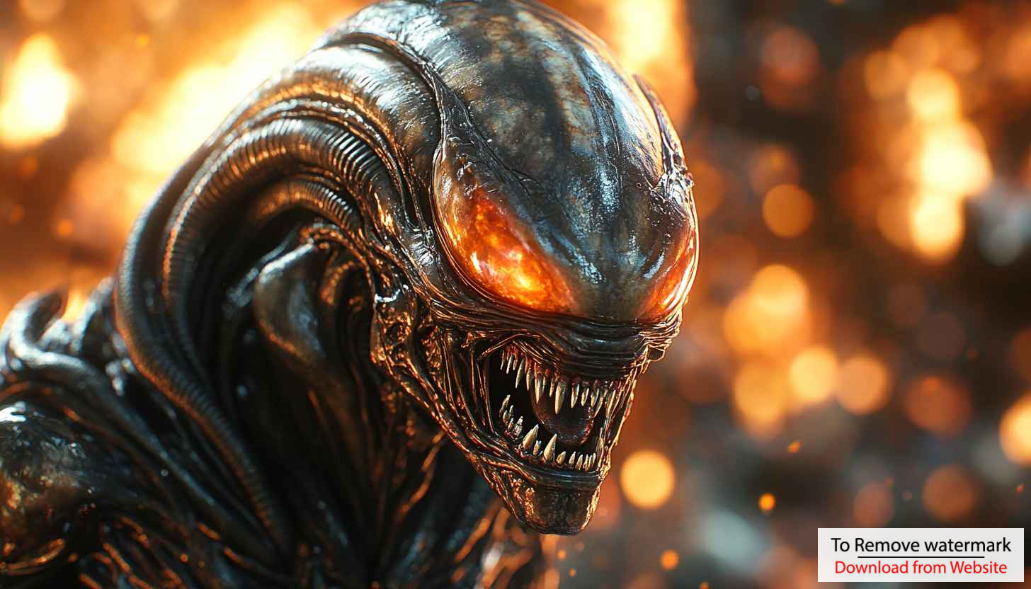 Alien Xenomorph Wallpaper: Sci-Fi Horror Movie Theme for Desktop