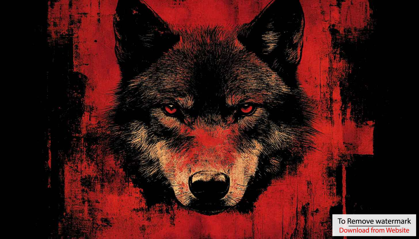 Red Wolf Wallpaper, Dark Wolf Art, 4K Wallpaper for Mobile Red Wolf Wallpaper, Dark Wolf Art, 4K Wallpaper for Mobile