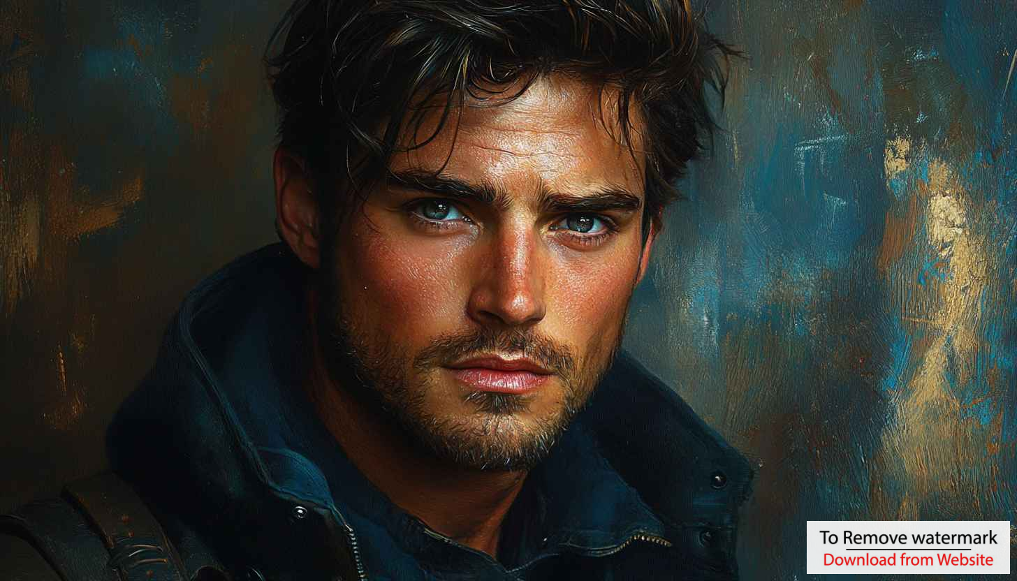 Handsome Man Portrait Wallpaper, Male Model Wallpaper, 4K Resolution