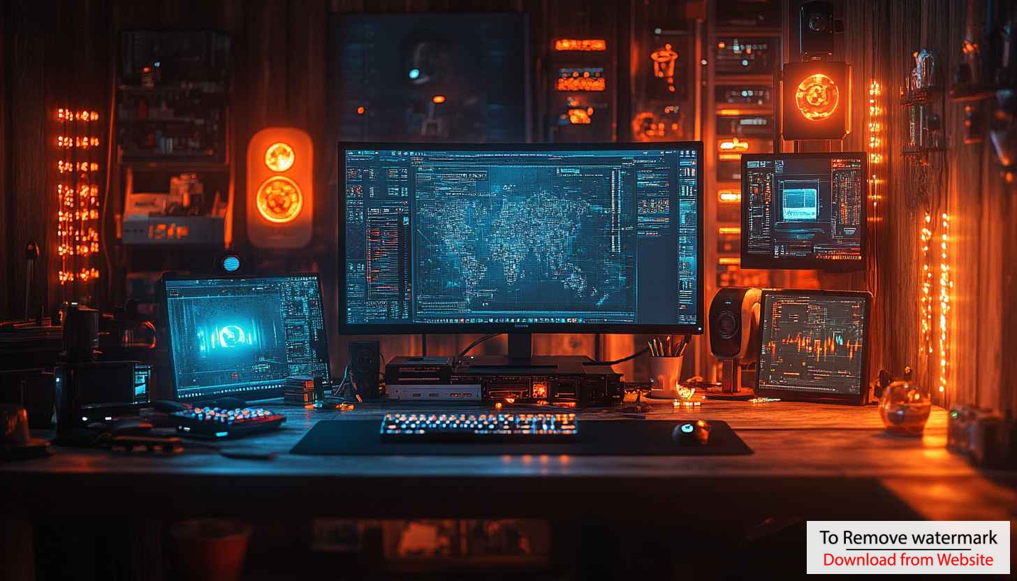 Cyberpunk Developer Setup Wallpaper, Coding Wallpaper, Technology Wallpaper 4K Cyberpunk Developer Setup Wallpaper, Coding Wallpaper, Technology Wallpaper 4K