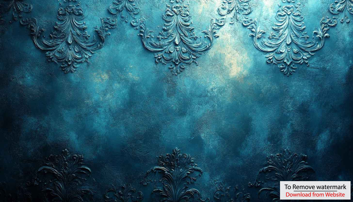 Teal Embossed Damask Texture Wallpaper for Phone, Desktop Background Teal Embossed Damask Texture Wallpaper for Phone, Desktop Background