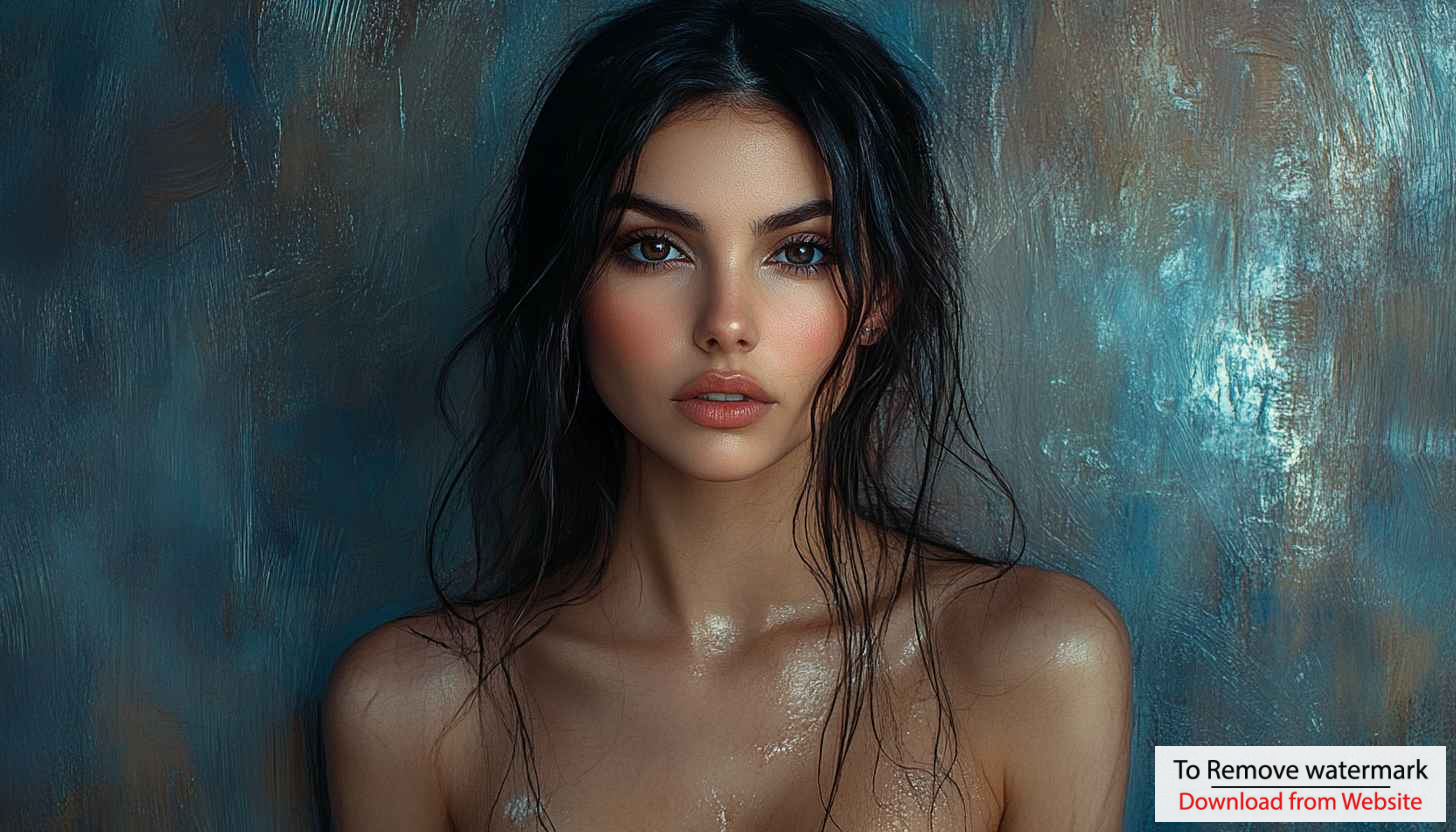 Beauty Portrait Wallpaper: Woman with Wet Hair in 4K