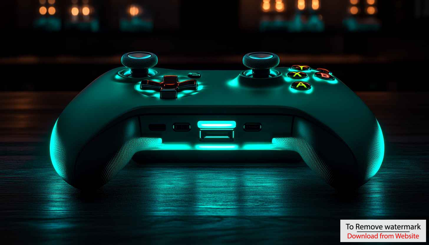 Gaming Controller Wallpaper: Xbox Controller Wallpaper, 4K, Neon, Desktop