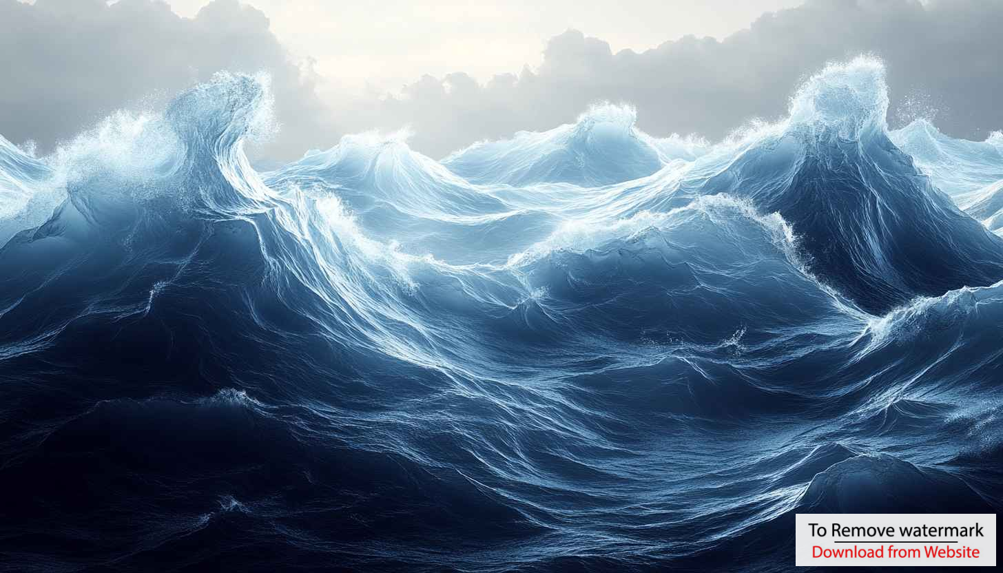 Ocean Wave Wallpaper: Sea Scape Wallpaper, 4K, HD for Desktop