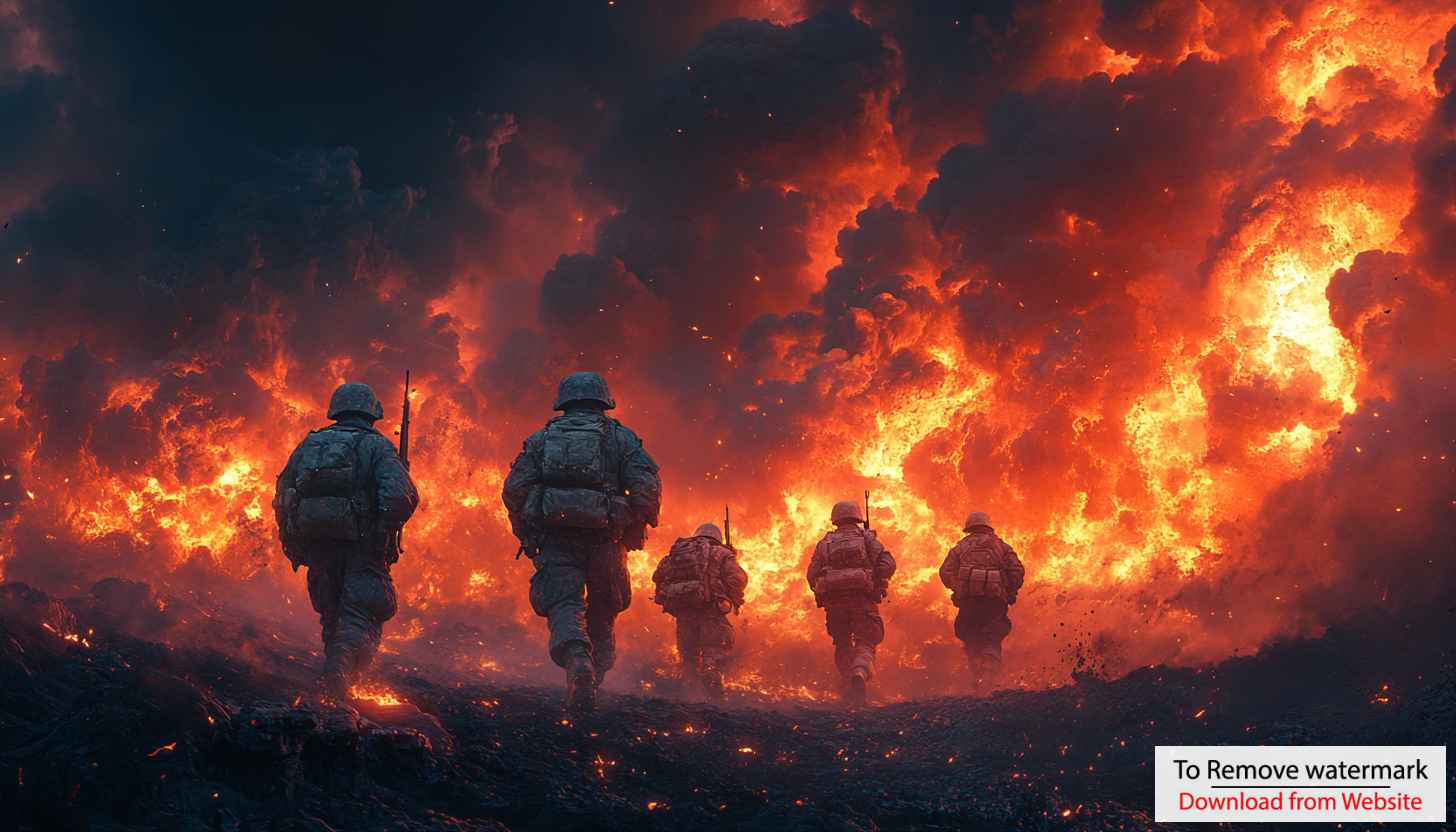 Military Wallpaper: Soldiers in Fiery Battlefield 4k Wallpaper for Desktop Military Wallpaper: Soldiers in Fiery Battlefield 4k Wallpaper for Desktop