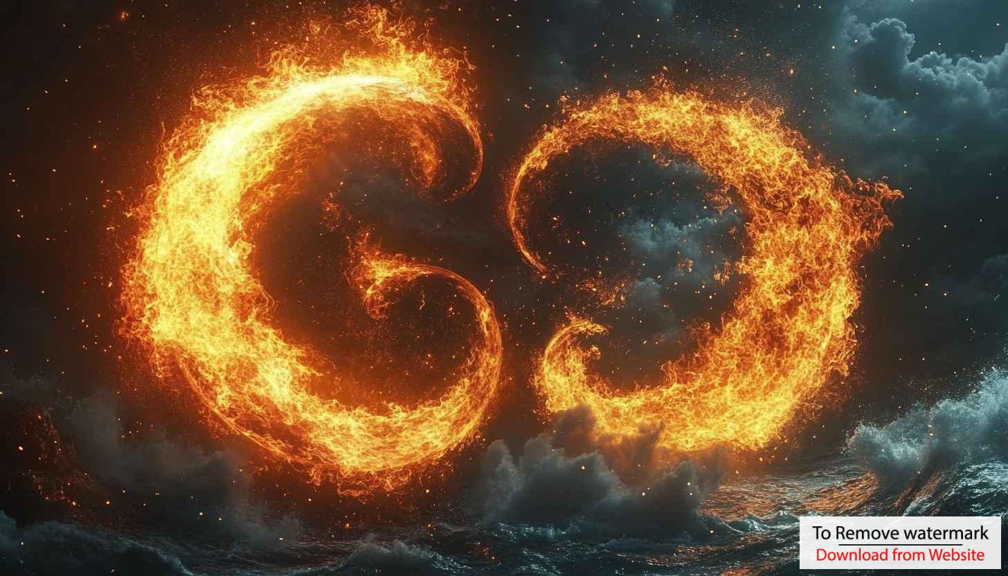 Burning Ocean Wave Wallpaper - Fire Storm 4K Wallpaper Burning Ocean Wave Wallpaper - Fire Storm 4K Wallpaper