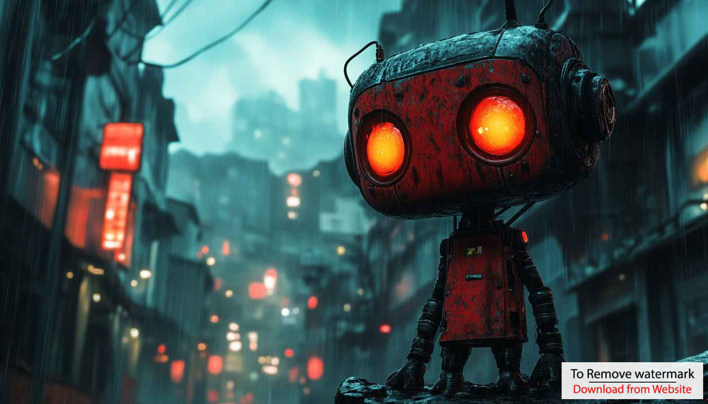 Robot City Wallpaper: Cyberpunk, Futuristic, 4K, Desktop, Laptop Robot City Wallpaper: Cyberpunk, Futuristic, 4K, Desktop, Laptop