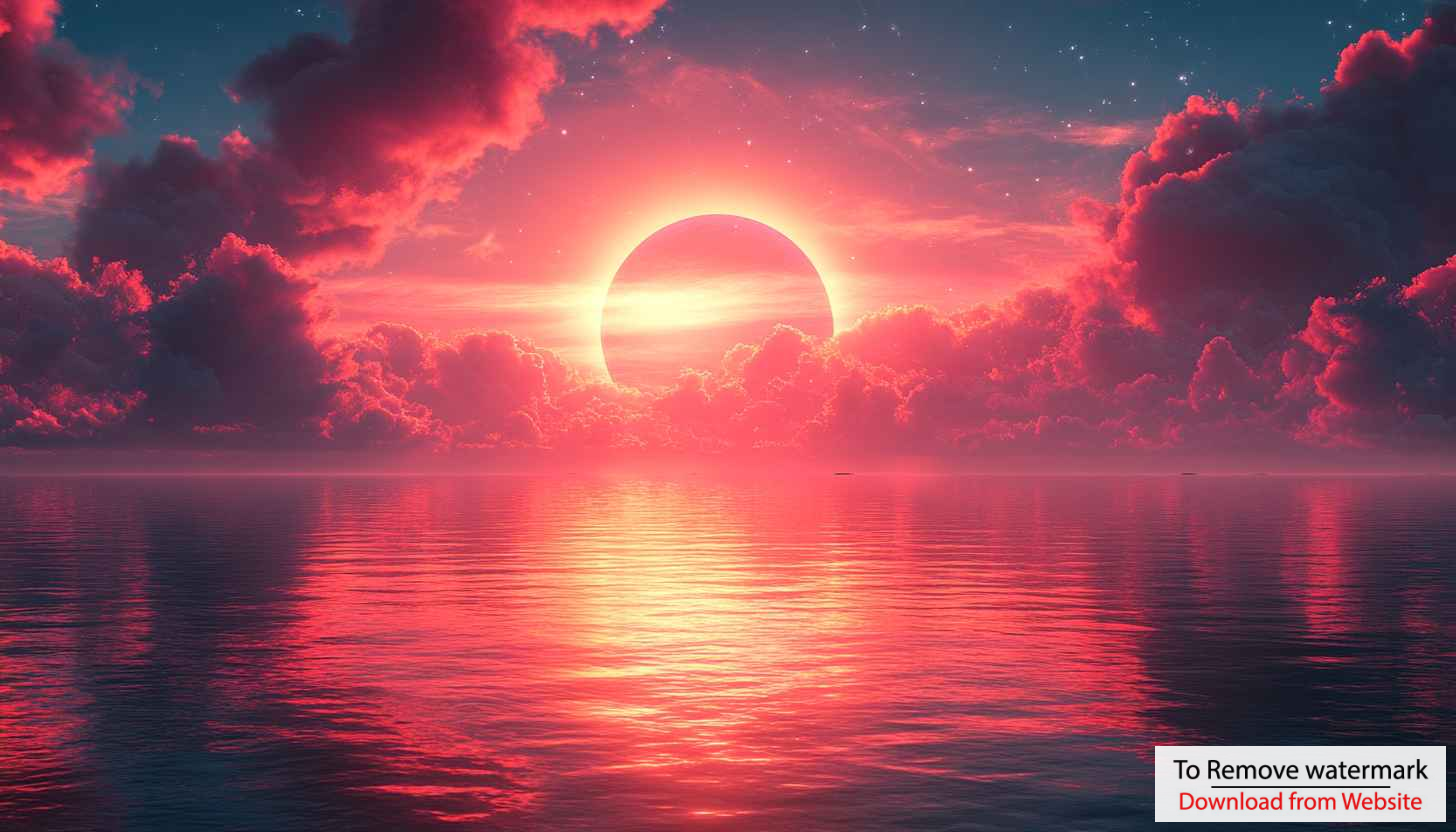 Serene Pink Ocean Sunset 4K Desktop Background Mobile Wallpaper Serene Pink Ocean Sunset 4K Desktop Background Mobile Wallpaper
