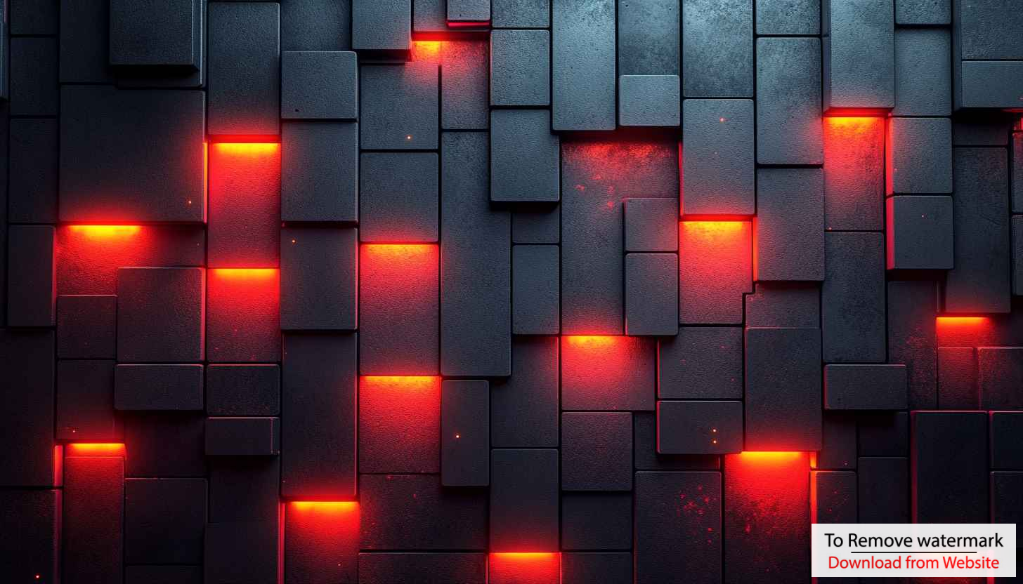 Dark Blocks with Red Light 4K Desktop Mobile Wallpaper Dark Blocks with Red Light 4K Desktop Mobile Wallpaper