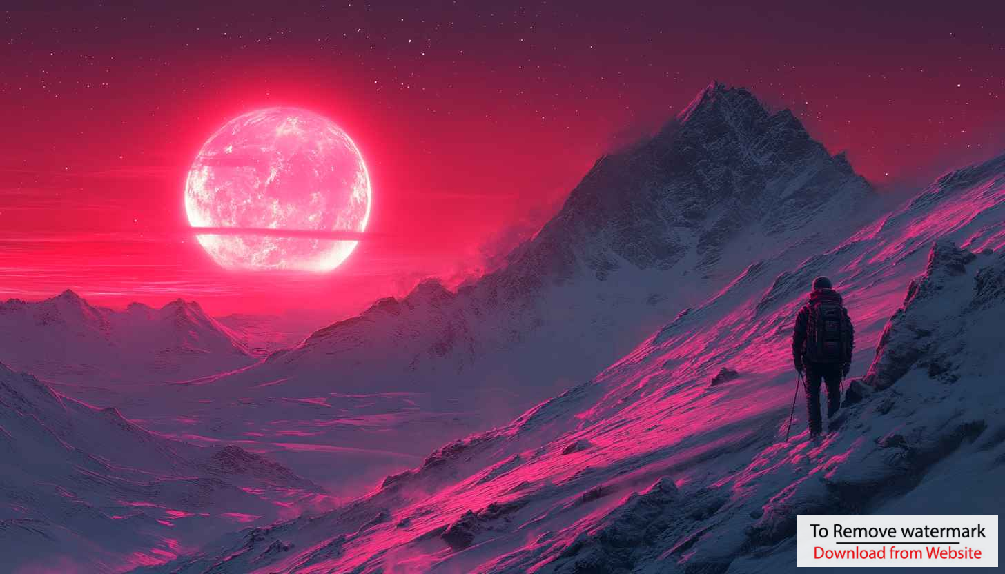 Red Moon Fantasy Landscape 4K Desktop Wallpaper Mobile Background Red Moon Fantasy Landscape 4K Desktop Wallpaper Mobile Background