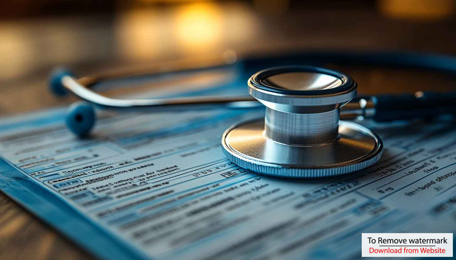 Medical Stethoscope on Patient Form - Doctor Office Background Wallpaper Medical Stethoscope on Patient Form - Doctor Office Background Wallpaper