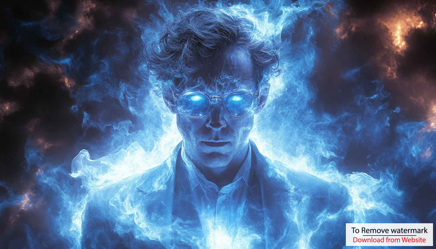 Glowing Scientist Portrait Wallpaper, Paranormal Being Portrait, Mobile Wallpaper Glowing Scientist Portrait Wallpaper, Paranormal Being Portrait, Mobile Wallpaper