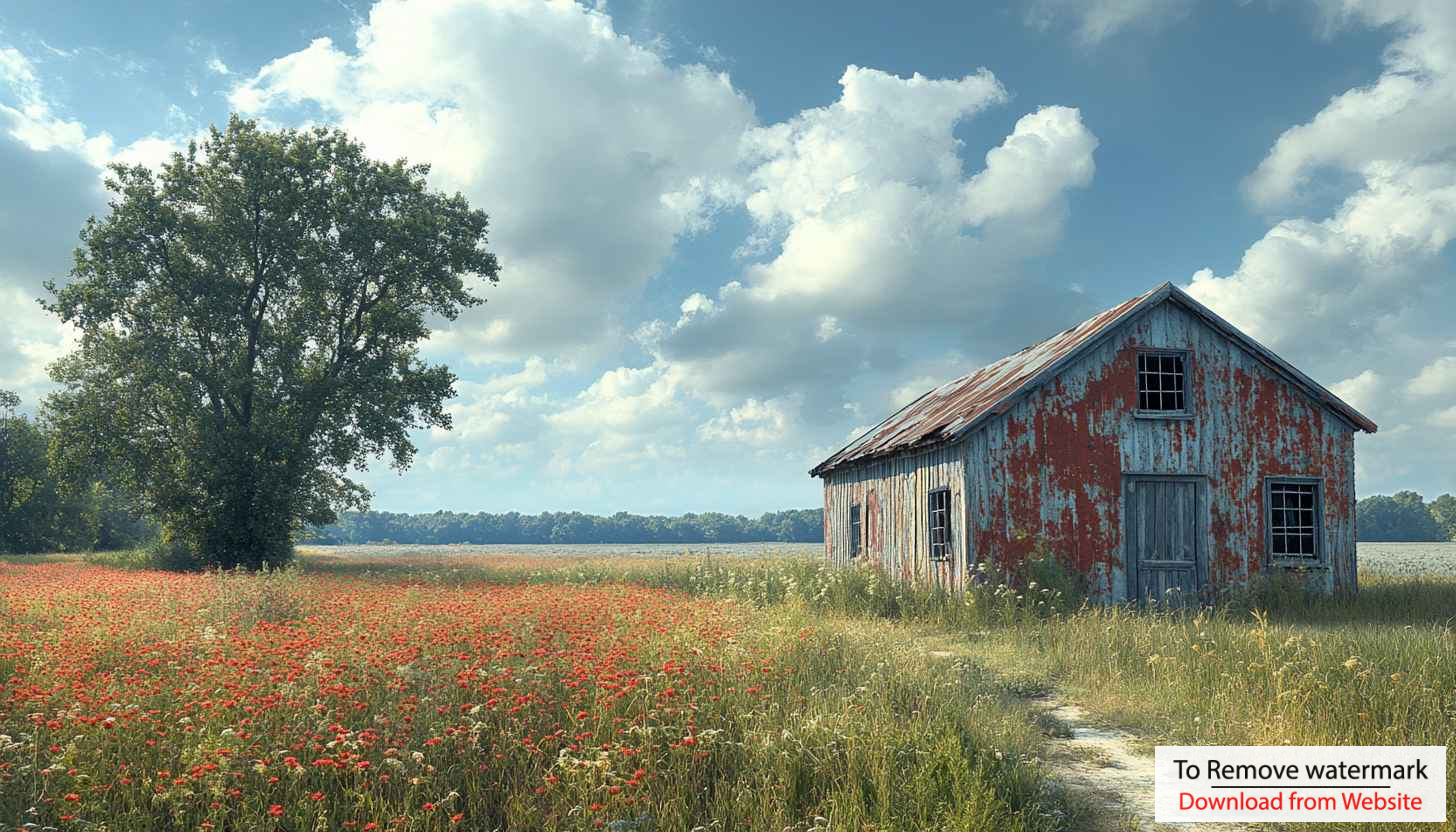 Rustic Barn Poppy Field 4K Desktop Background Mobile Wallpaper Rustic Barn Poppy Field 4K Desktop Background Mobile Wallpaper