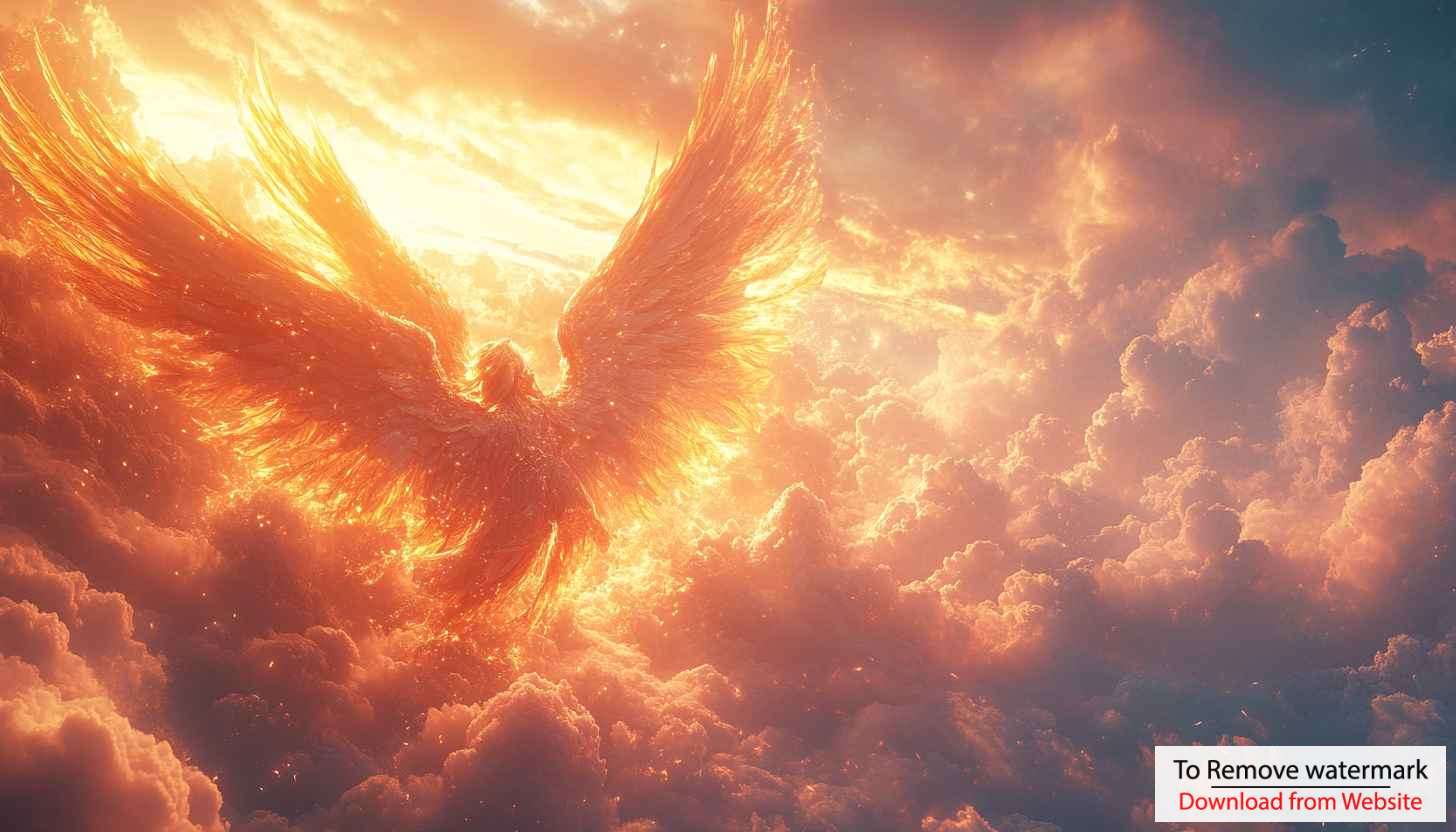 Fiery Angel in Sky 4K Wallpaper For Desktop Background Fiery Angel in Sky 4K Wallpaper For Desktop Background