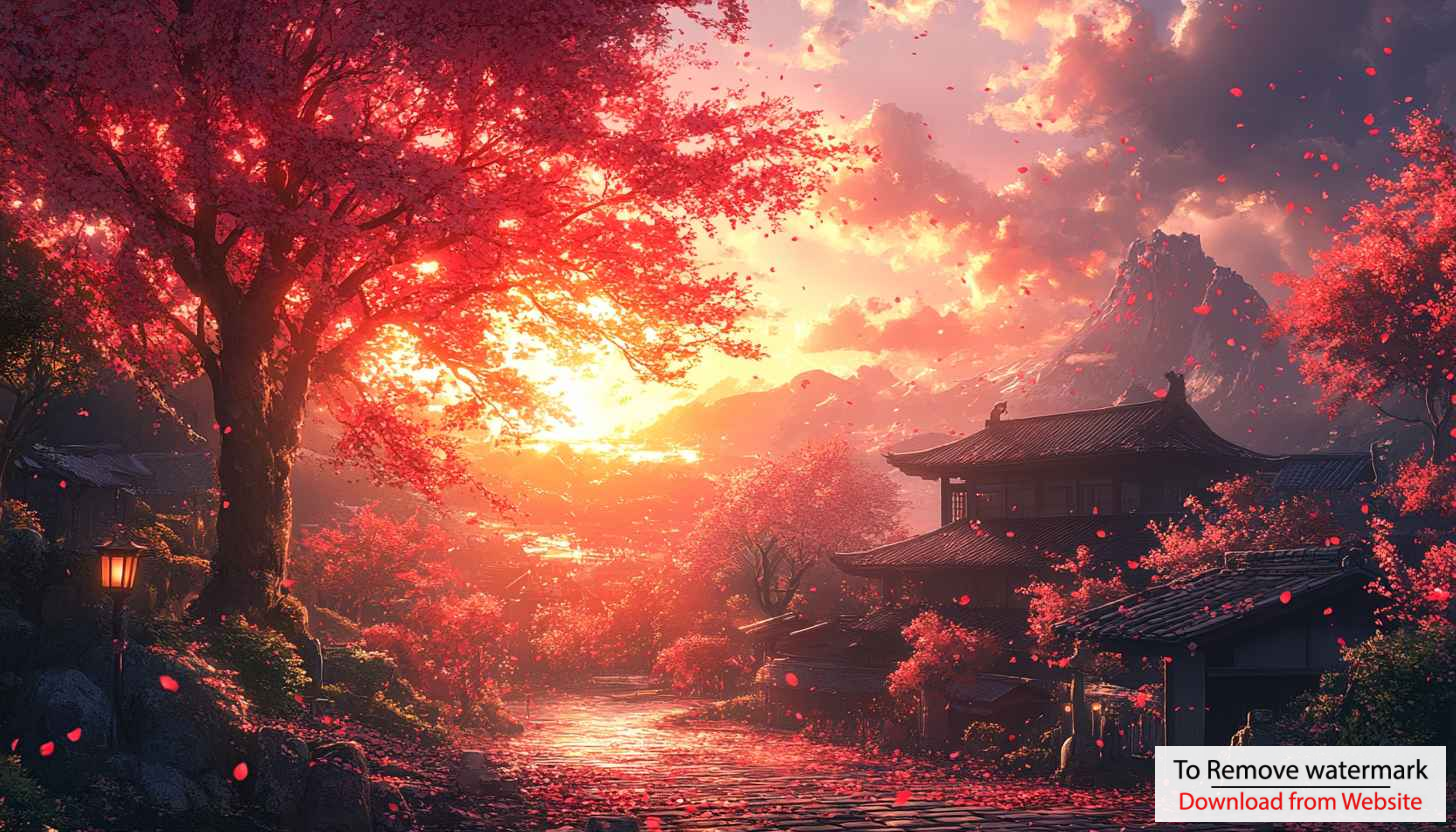 Japanese Cherry Blossom Landscape 4K Desktop Background Mobile Wallpaper Japanese Cherry Blossom Landscape 4K Desktop Background Mobile Wallpaper