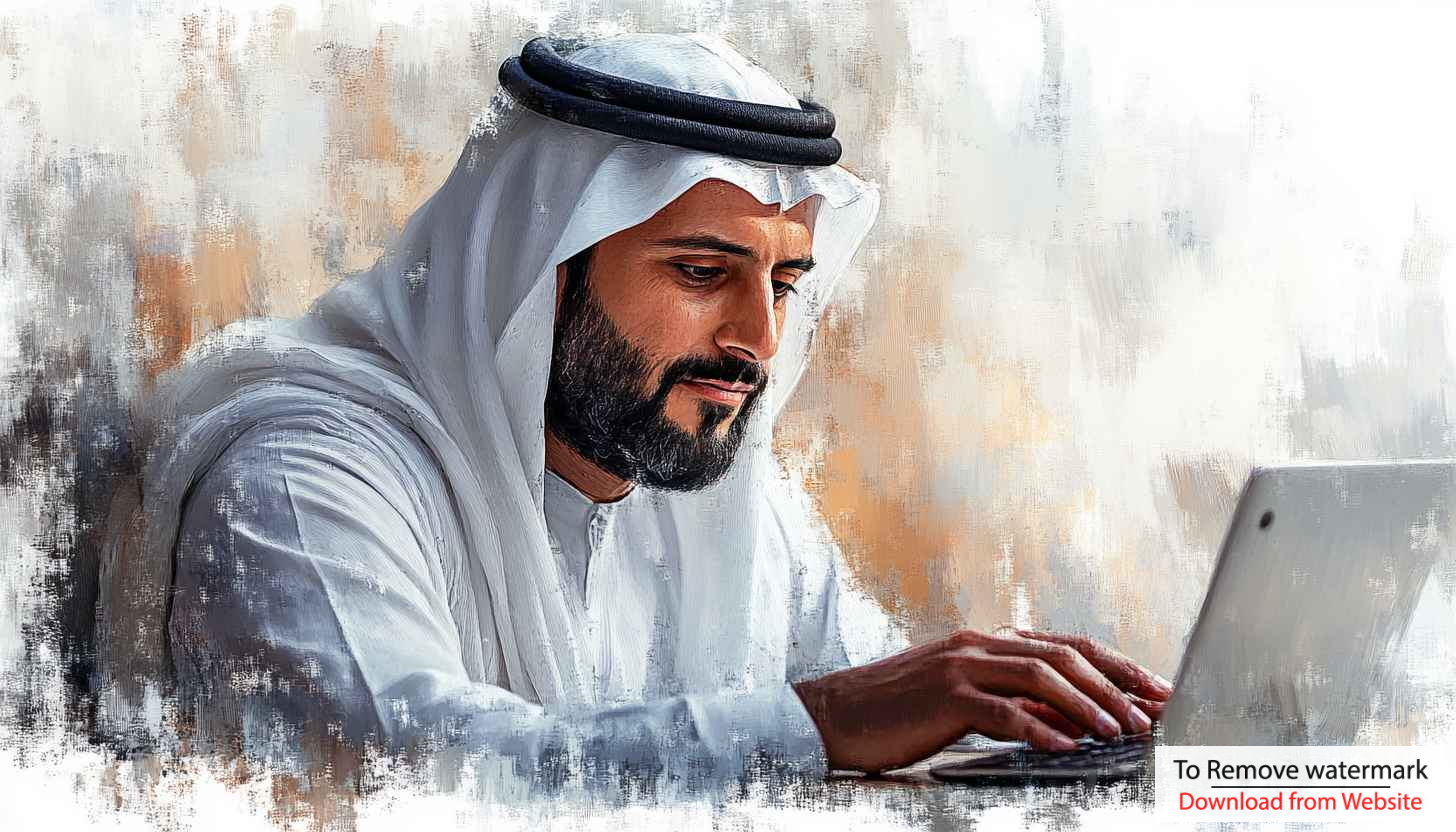 Modern Arab Man with Laptop HD Wallpaper for Desktop Background Modern Arab Man with Laptop HD Wallpaper for Desktop Background