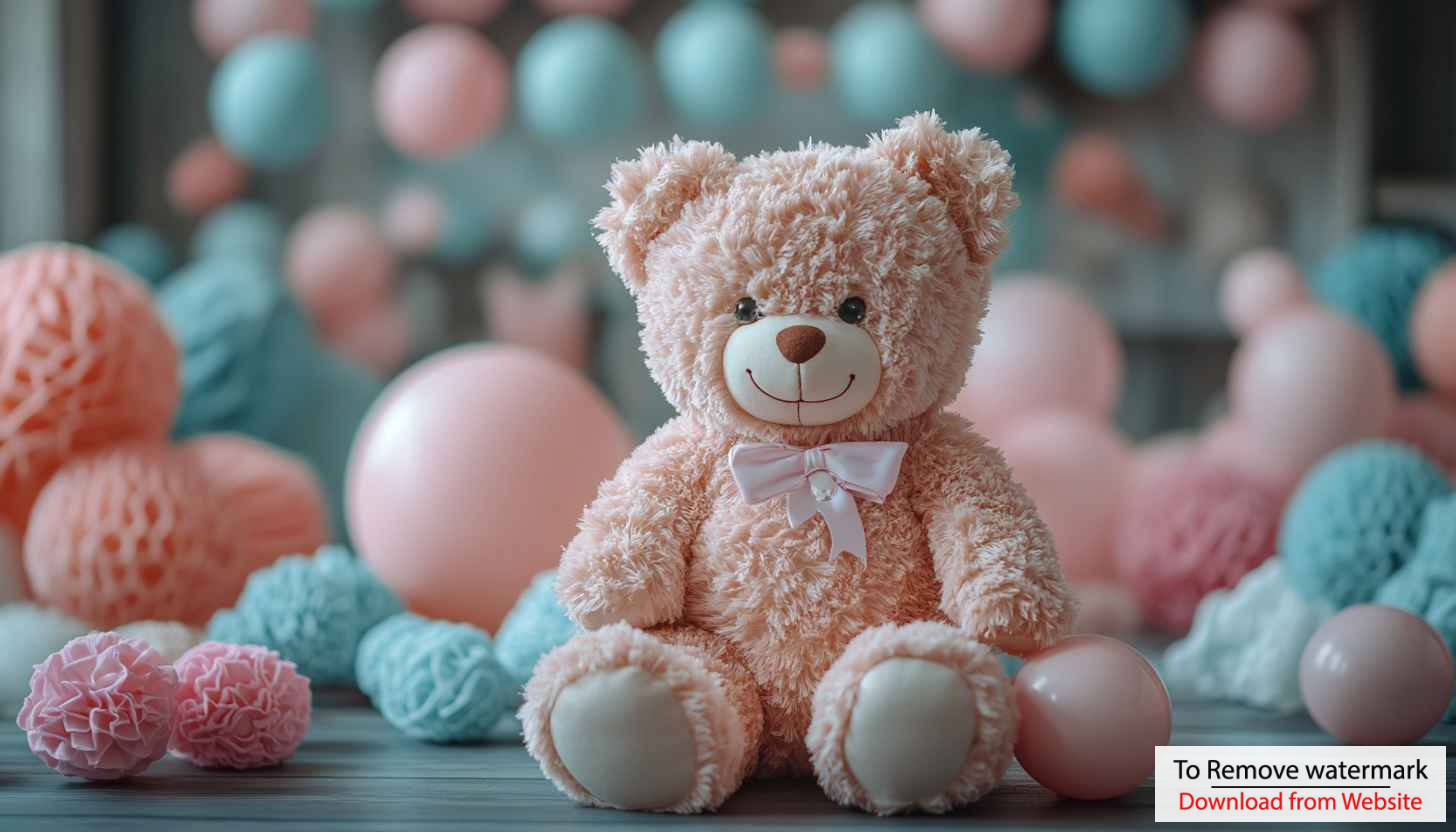 Cute Pink Teddy Bear Mobile Backgrounds | Baby Shower Wallpaper Cute Pink Teddy Bear Mobile Backgrounds | Baby Shower Wallpaper