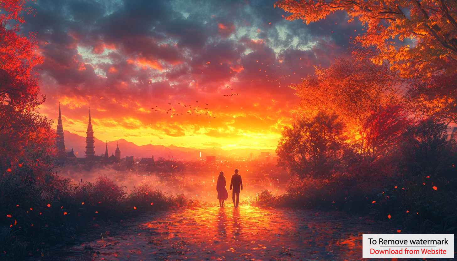 Romantic Sunset Cityscape Couple 4K Desktop Wallpaper Background Free Romantic Sunset Cityscape Couple 4K Desktop Wallpaper Background Free