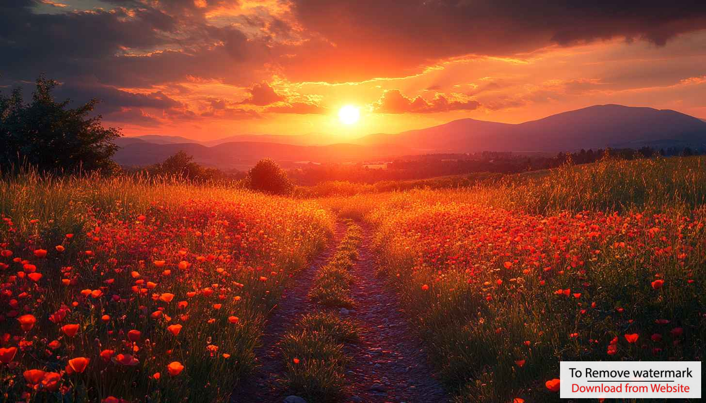 Poppy Field Sunset 4K Wallpaper, Free Mobile Backgrounds Download Poppy Field Sunset 4K Wallpaper, Free Mobile Backgrounds Download