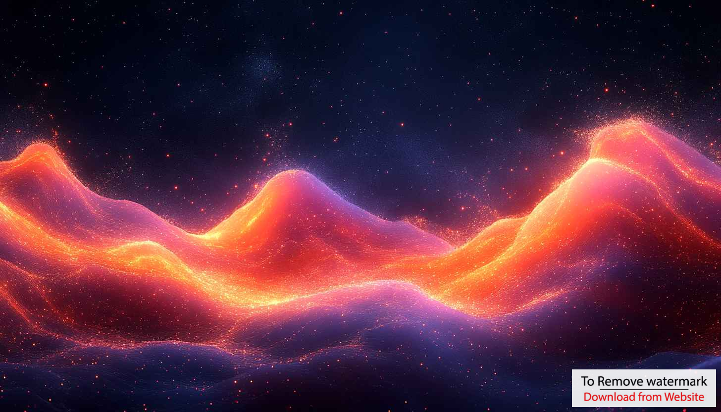 Glowing Nebula Mountains 4K Desktop Background, Sparkly Cosmic Wallpaper Glowing Nebula Mountains 4K Desktop Background, Sparkly Cosmic Wallpaper