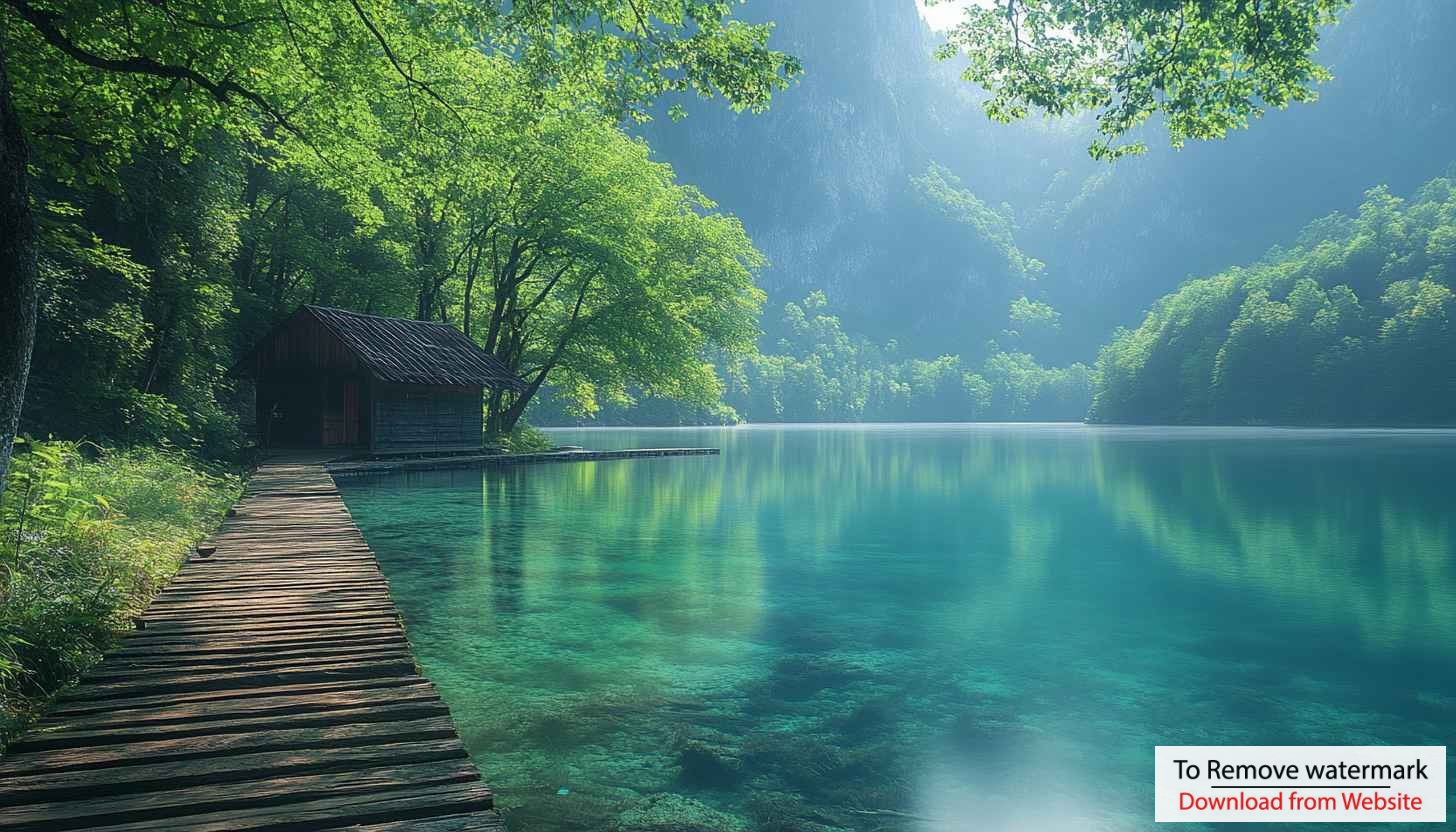 Serene Lake 4K Wallpaper, Forest and Mountain Background Serene Lake 4K Wallpaper, Forest and Mountain Background