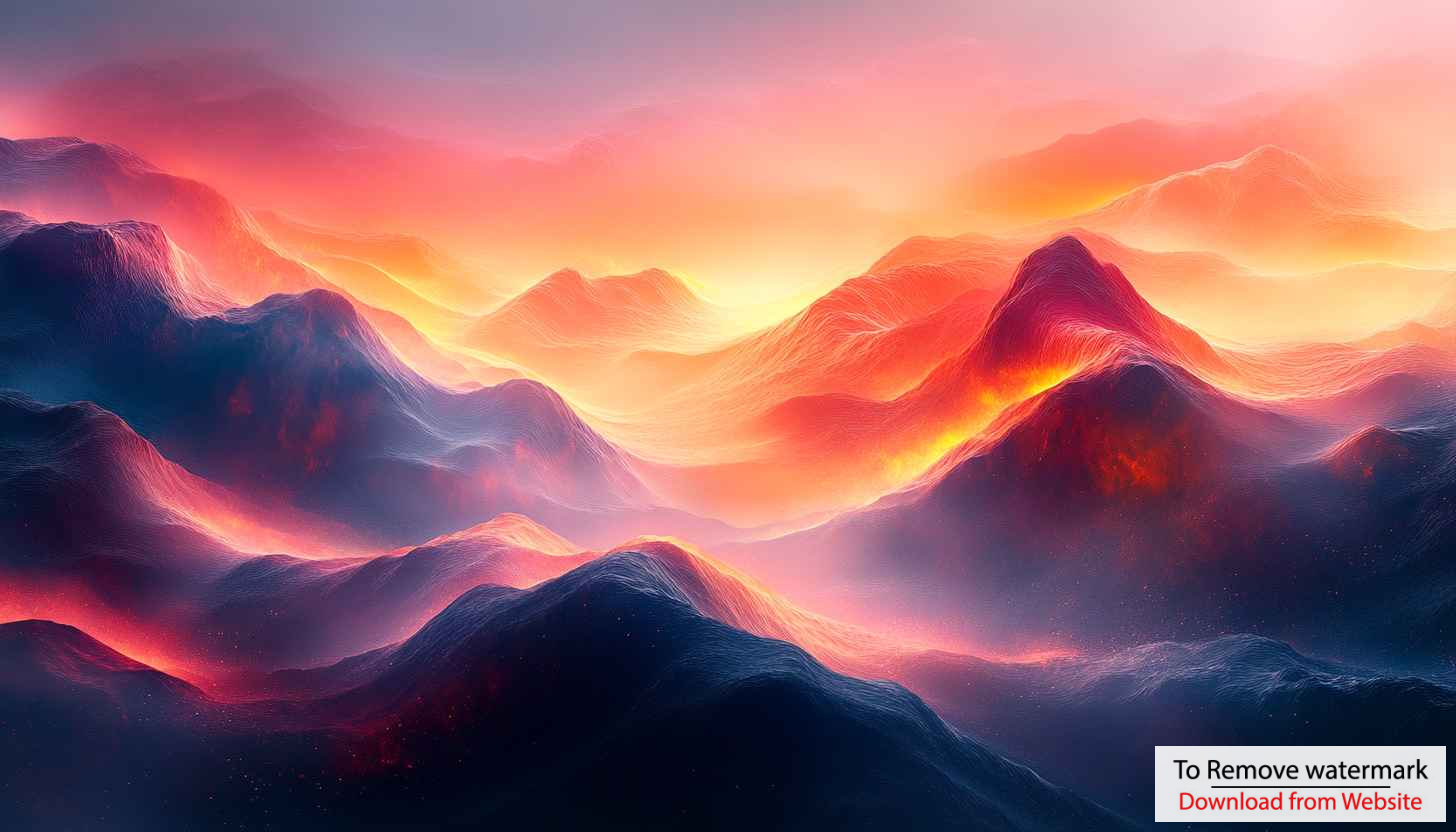 Fiery Mountain Range Sunset 4K Desktop Background Free Wallpaper Fiery Mountain Range Sunset 4K Desktop Background Free Wallpaper