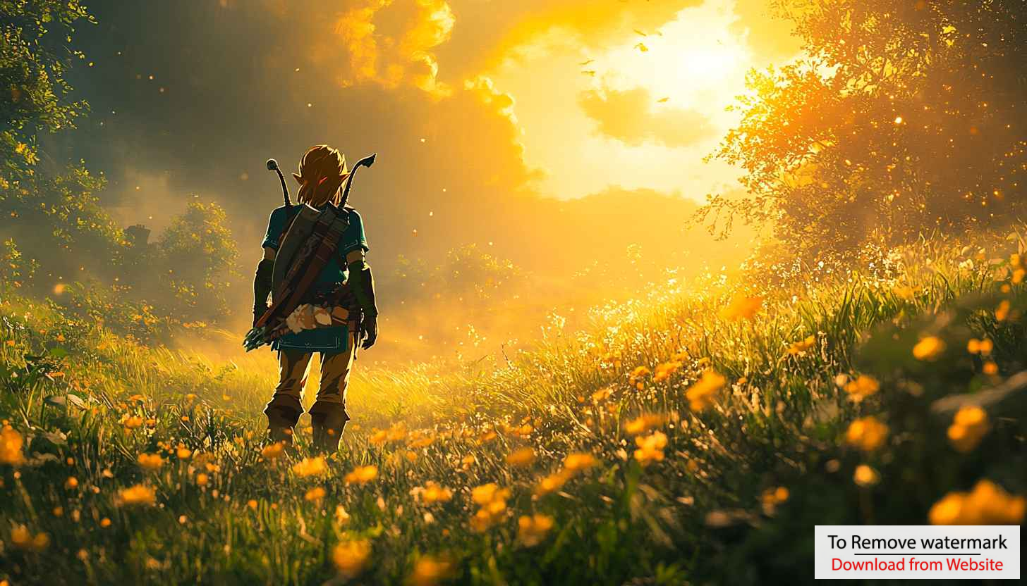 Zelda Breath of the Wild Meadow Mobile Wallpaper 4K Background