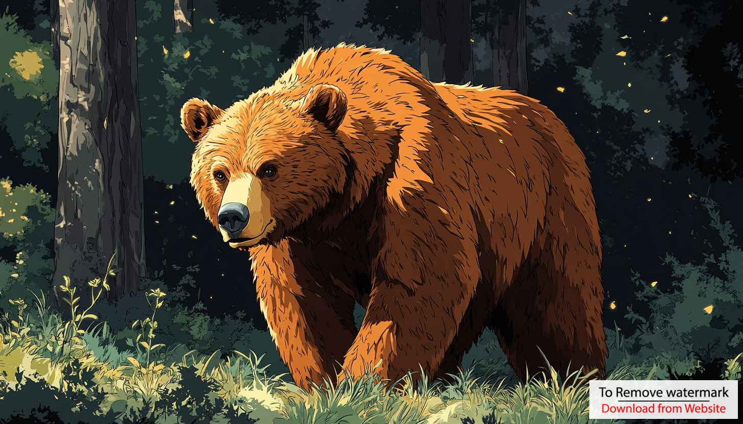 Majestic Grizzly Bear Wallpaper, Forest Animal Background, 4K Desktop Wallpaper Majestic Grizzly Bear Wallpaper, Forest Animal Background, 4K Desktop Wallpaper
