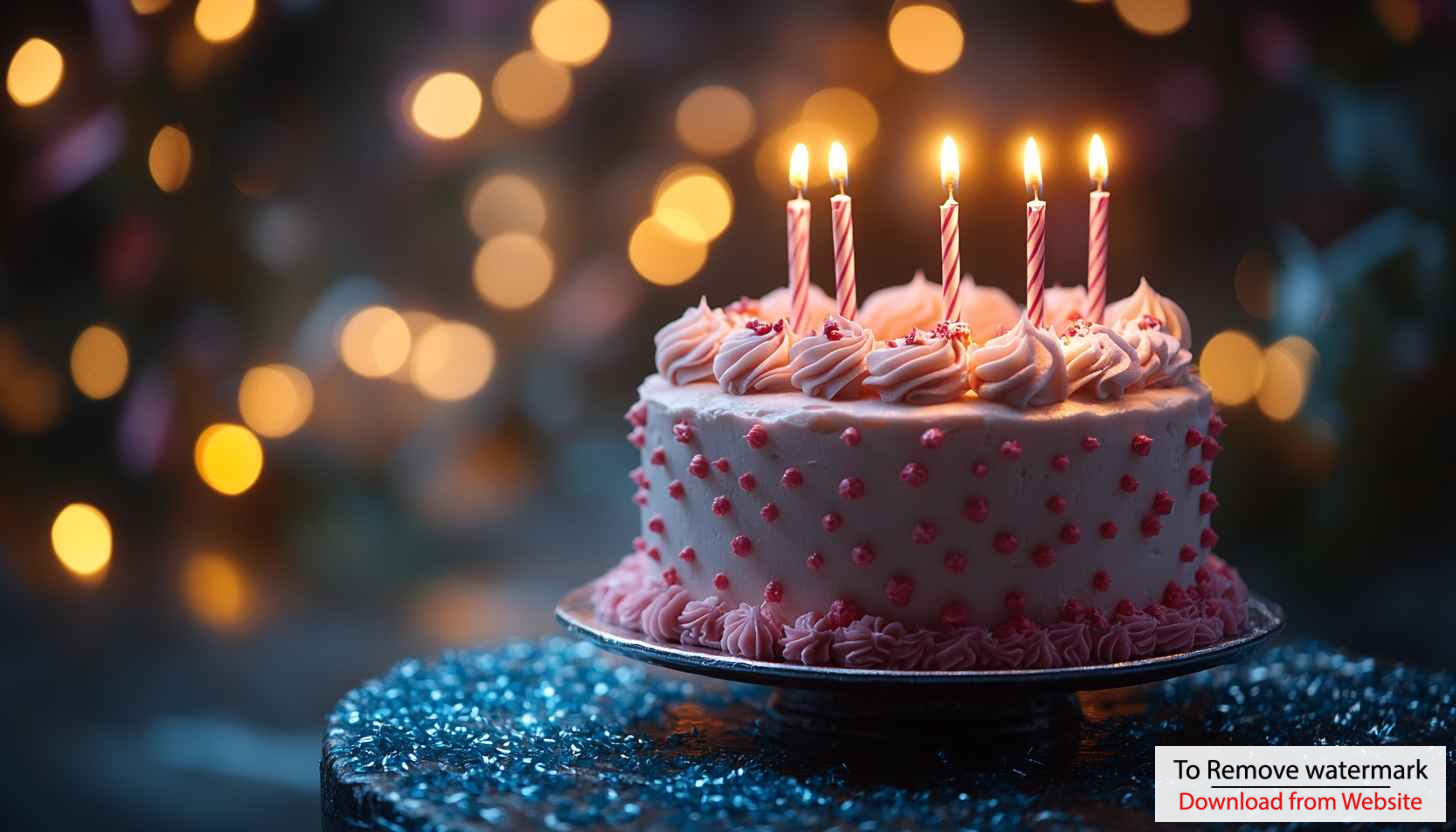 Birthday Cake with Candles 4K Desktop Celebration Background Wallpaper Birthday Cake with Candles 4K Desktop Celebration Background Wallpaper