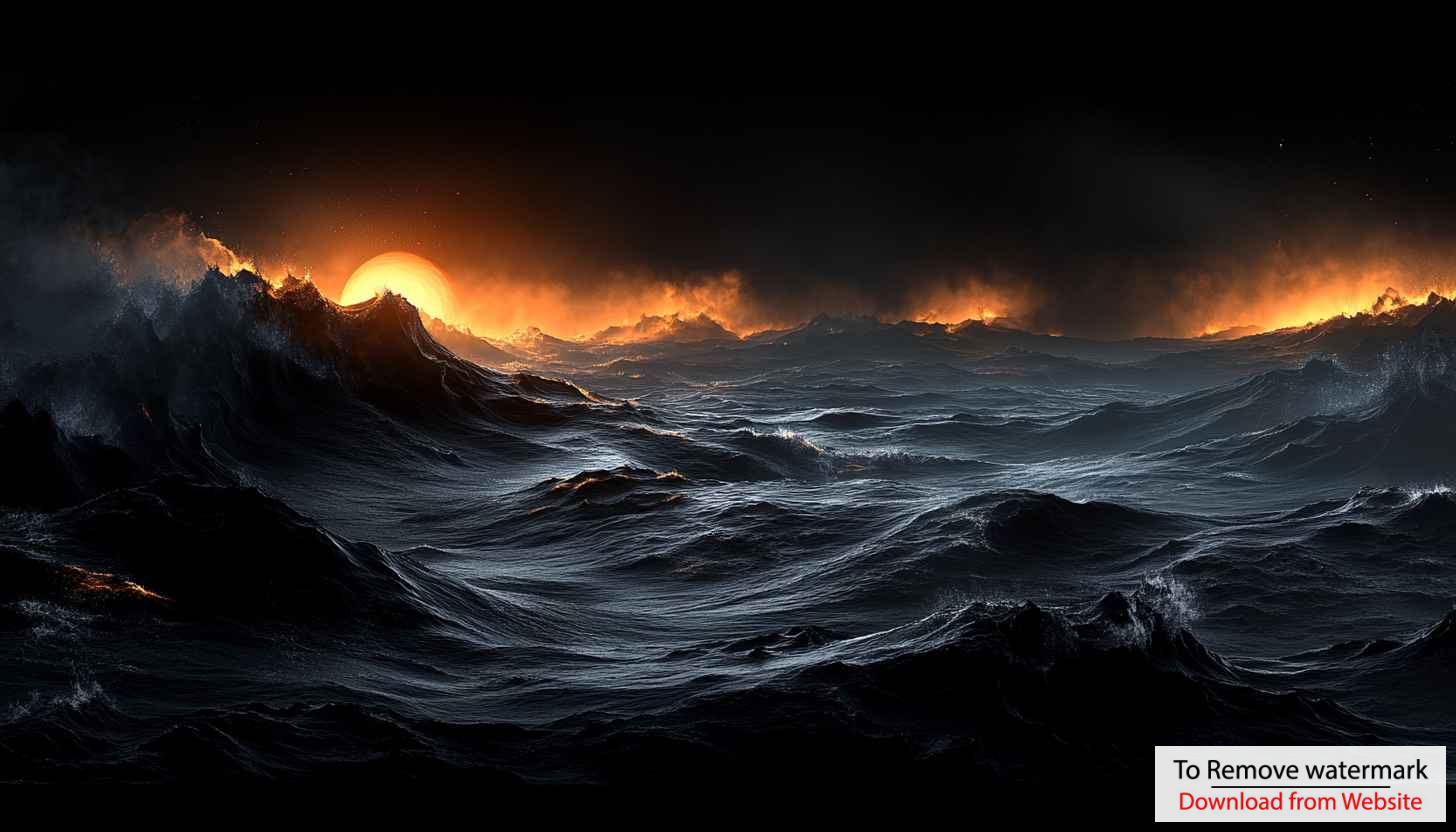 Dramatic Ocean Waves Sunset 4K Desktop Wallpaper Free Dramatic Ocean Waves Sunset 4K Desktop Wallpaper Free