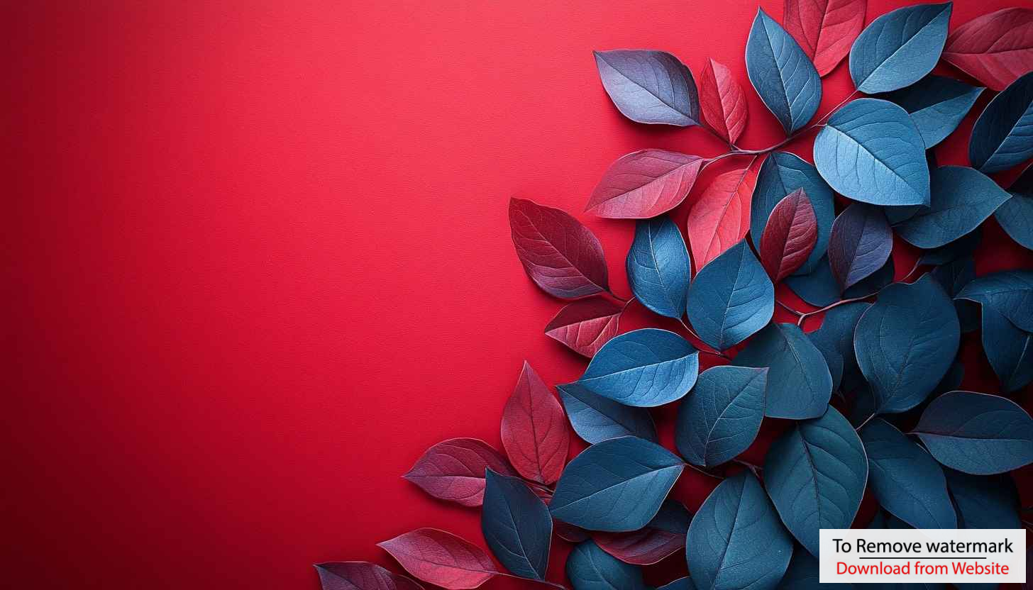 Red and Blue Leaves Aesthetic Wallpaper 4K Desktop Background Red and Blue Leaves Aesthetic Wallpaper 4K Desktop Background